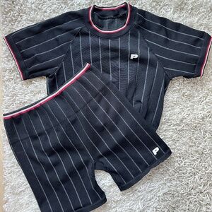 PROZIS Matching Crop Top/Biker Shorts Workout Set